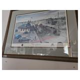 Framed print- downstairs living room