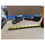 HO scale crane and support car - train room