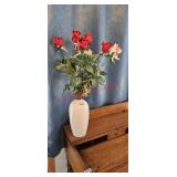 Srednick Collection vase and  Faux Rose