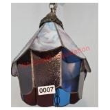 Vintage Hanging stained glass Lamp (master)