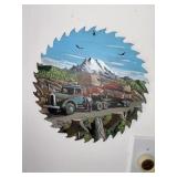 Hand Painted Saw Blade (dining room)