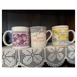 3 sister friend mugs  (spare room)