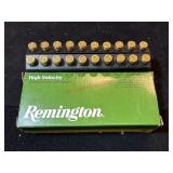 20 center fire Remington high velocity cartridges