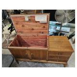 MCM Lane Cedar Chest (living room) 48" X 17" X