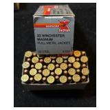 22 Winchester, Magnum, full metal jacket ammo