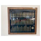 Framed Rifle Bullet Calibers NRA  (living room)