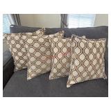 4 nice throw pillows  (living room)