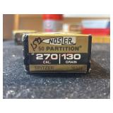Nosler partition 50 count 270 caliber 130 grain