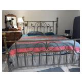 antique brass bed frame ONLY. No Mattresses
