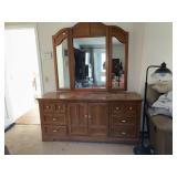 vintage wooden dresser (upstairs right bedroom )