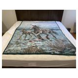 Horse throw blanket (downstairs right)