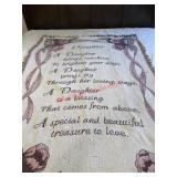 Throw blanket of a daughter quote