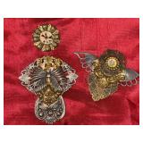 One of a kind Local Artist Made large Brooch (1