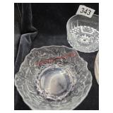 Crystal and Glasses Dishes (Left downstairs room)