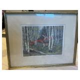 Bill Freeman 'Deer In The Aspen' Signed Print