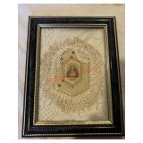 Small Framed Doilies and Jesus