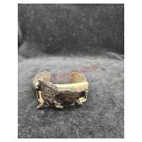 Bracelet belgium sheepdog hand carved out of