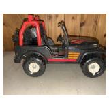 vintage black Tonka 'Race 2 Win' toy Jeep With