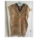 Leather Western Horse Poncho