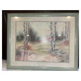 Framed Vintage Scenic Print