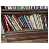 Books on this shelf- living room