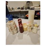 Real and faux candle lot (Downstairs left)