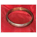 Hollow VTG Sterling Bangle             (Left Side
