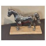Vintage Carnival Prize Pot Metal Horse Statue
