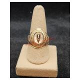 Size nine and a half Ten carat Jostens high