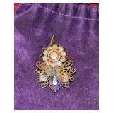 Small Hand Crafted Pendant Brooch