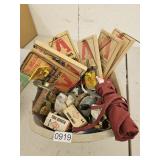 Rat traps, apron, fishing reel, and more- mustang