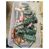 Power cords, multi outlet ground stakes, and more