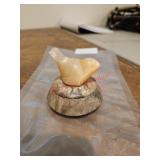 Small stone bowl with bird  (Downstairs left)