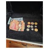 Canadian five dollar note three canadian fifty