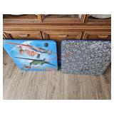 Pair of child size folding tables- living room