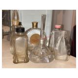 VTG Clear Glass Perfume Bottle Lot