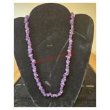Purple stone necklace