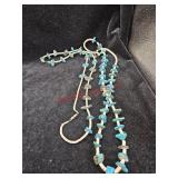 Two turquoise necklaces (Downstairs left)