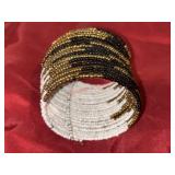 Wide Band - Small Beaded Cuff             (Left