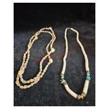 Two Beaded Necklaces Lot (Downstairs left)