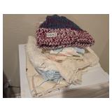 Assorted linens and more (downstairs left