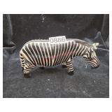 Wood Zebra Figurine (downstairs left bedroom)