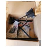 Metal frame for small gate - shed by playground