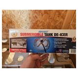 Submergible tank de-icer, box sealed - shed by