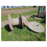 Large spool with extra ends - goat pen