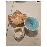 Small lot of ceramic dishes.Downstairs left