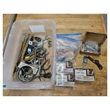 Various clamps, hangers, latches, and more- shop