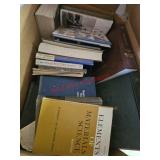 Several boxes of engineering text books, manuals,