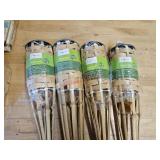Four bamboo torches, new - shop