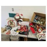 Christmas decorations- mustang garage